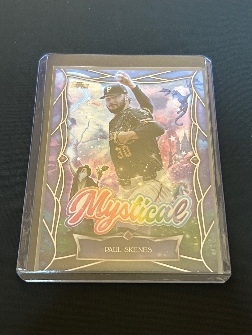 Topps Mystical Paul Skenes Rainbow Foil Baseball Card